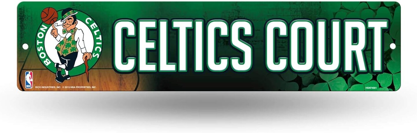 Rico Industries Celtics 16-Inch Plastic Street Sign D&#xE9;cor