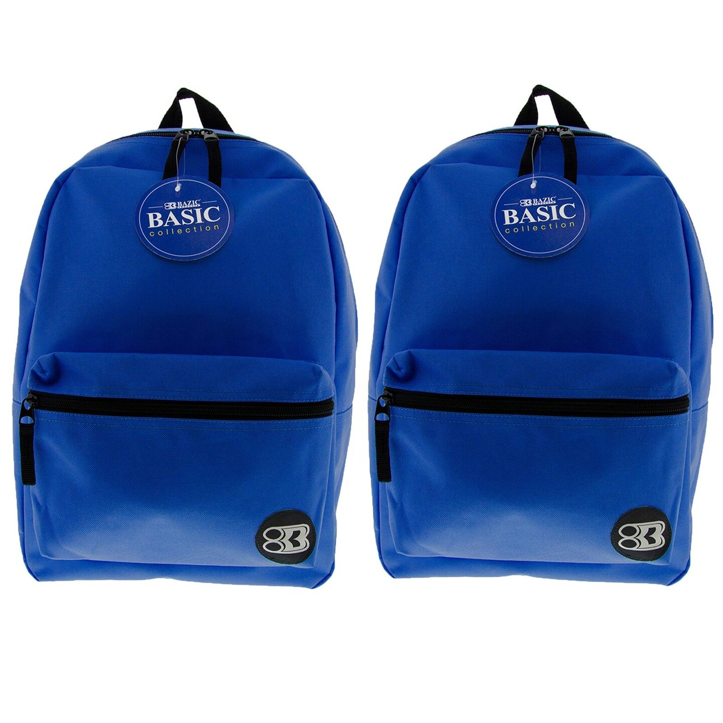 Basic Backpack, 16&#x22;, Blue, Pack of 2