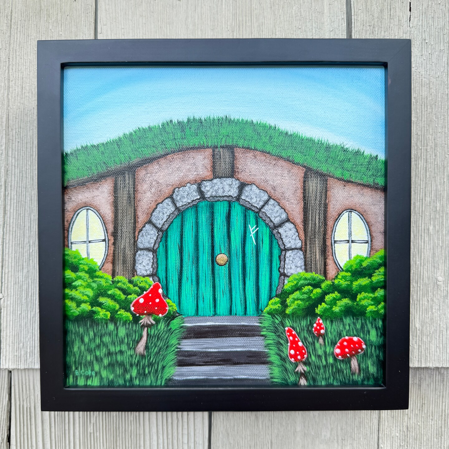 Hobbit Door Mural. ONE Piece Sticky Decal, Skin, Wrap, Cover, Poster for Door, Wall or Fridge. All Standard Door Sizes (36