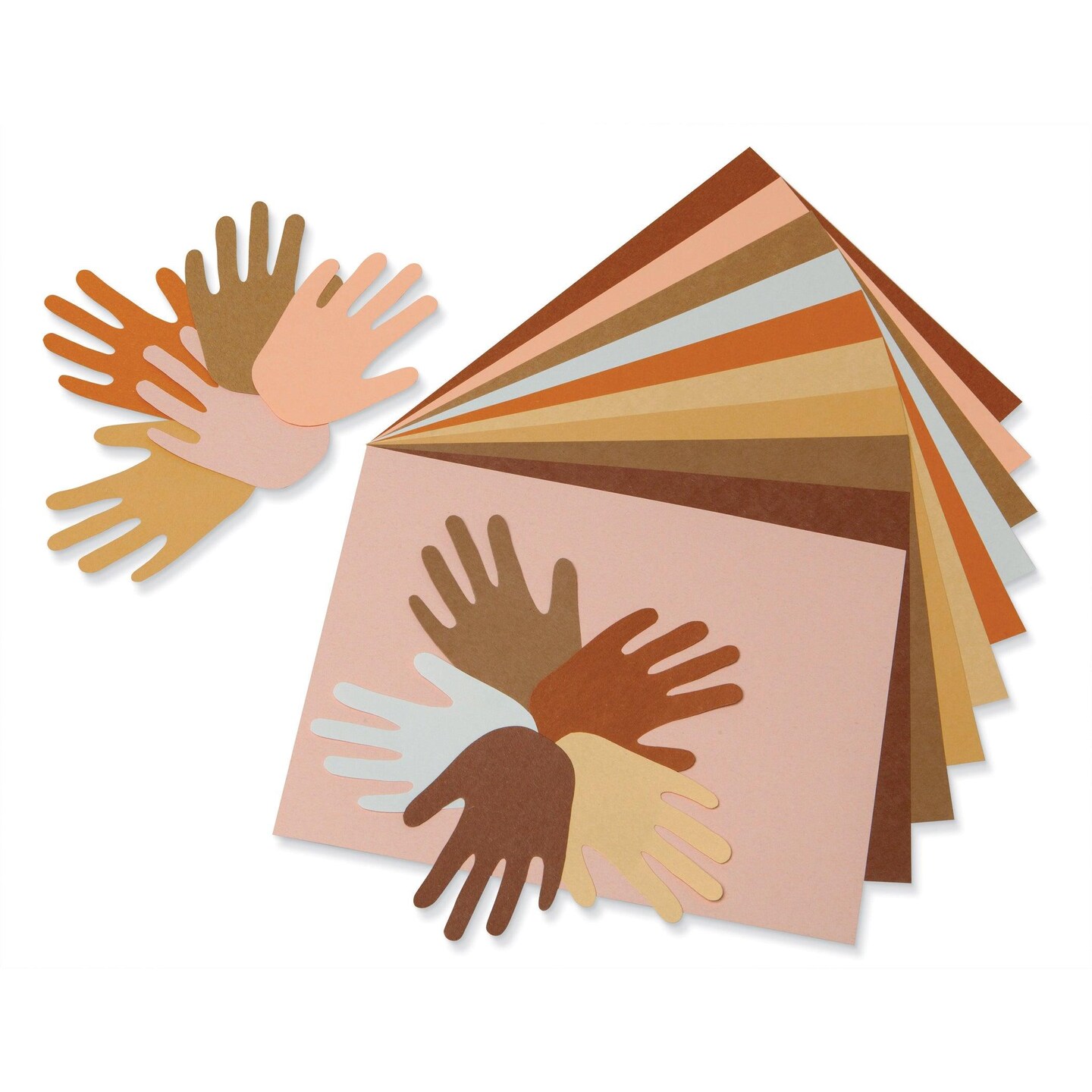 Shades of Me Construction Paper, 5 Assorted Skin Tone Colors, 9&#x22; x 12&#x22;, 50 Sheets Per Pack, 5 Packs