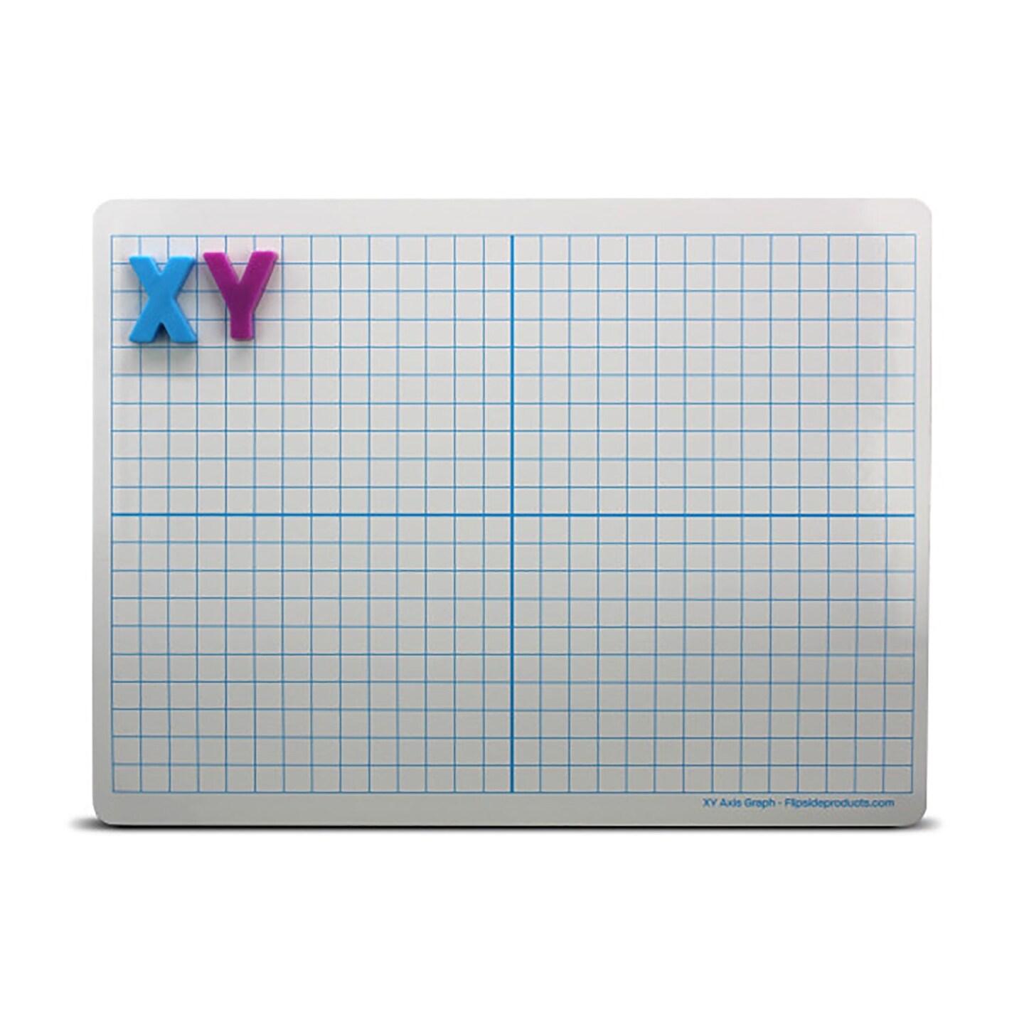 Magnetic Dry Erase Learning Mat, Two-Sided XY Axis/Plain, 9&#x22; x 12&#x22;, Pack of 24