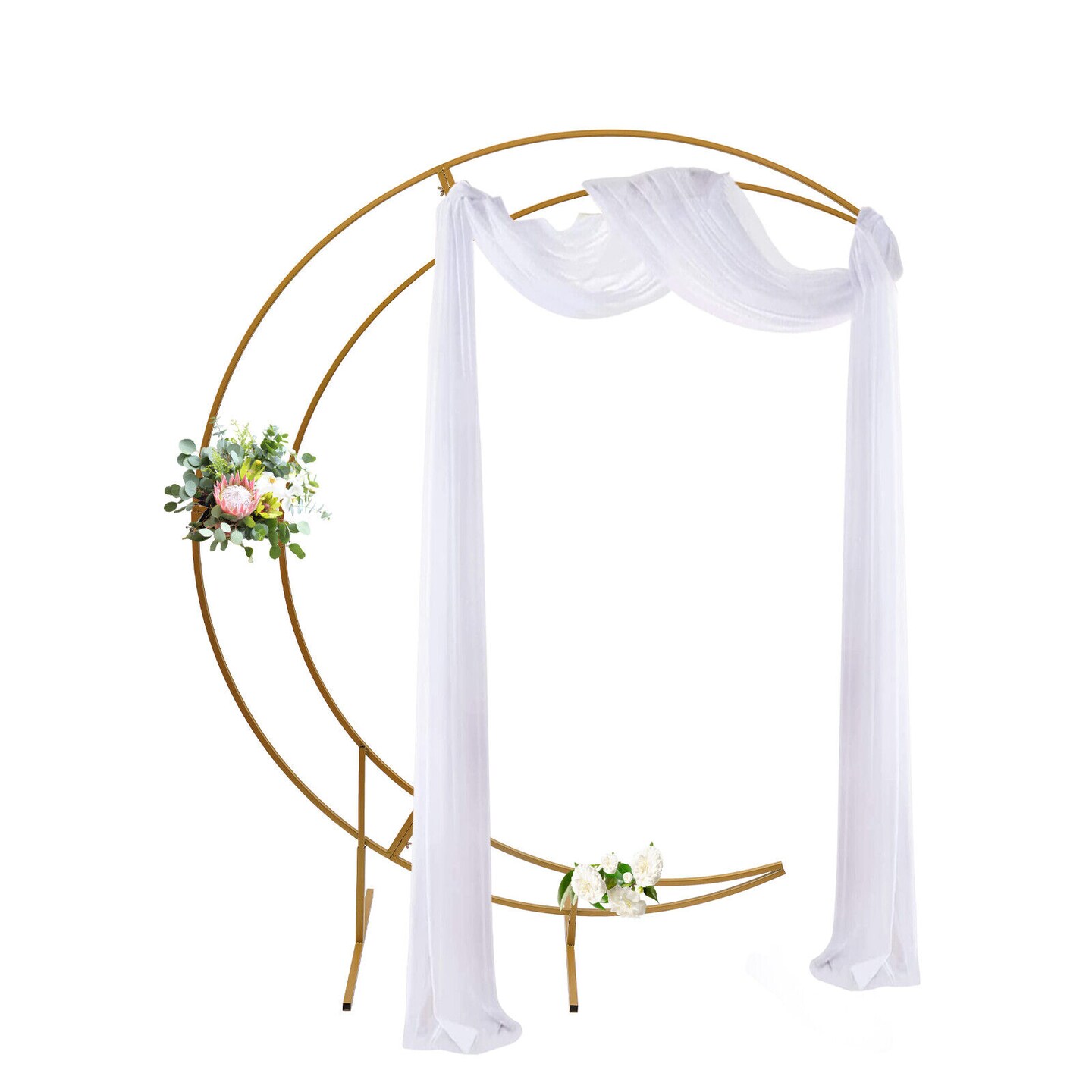 Kitcheniva Crescent Wedding Arch Metal Frame Party Backdrop