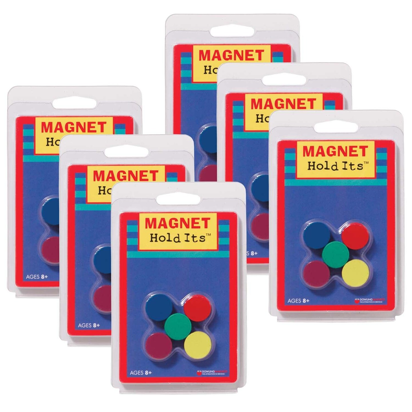 Ceramic Disc Magnets, 3/4&#x22;, 10 Per Pack, 6 Packs