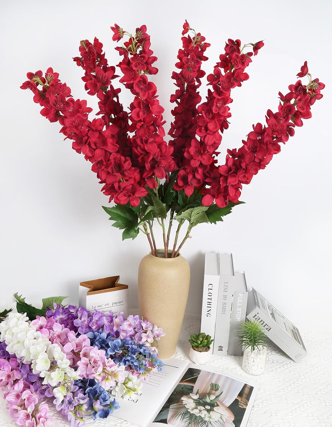 Timeless Elegance: Delphinium Artificial Flowers for Exquisite Home and Wedding Decor