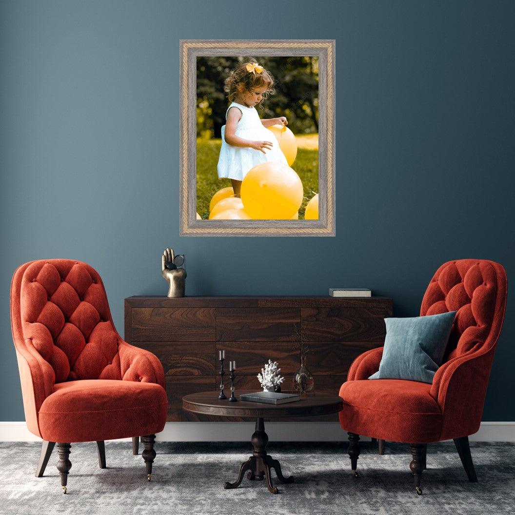 Nantucket Nautical Rustic Gray Picture Frames With Rope