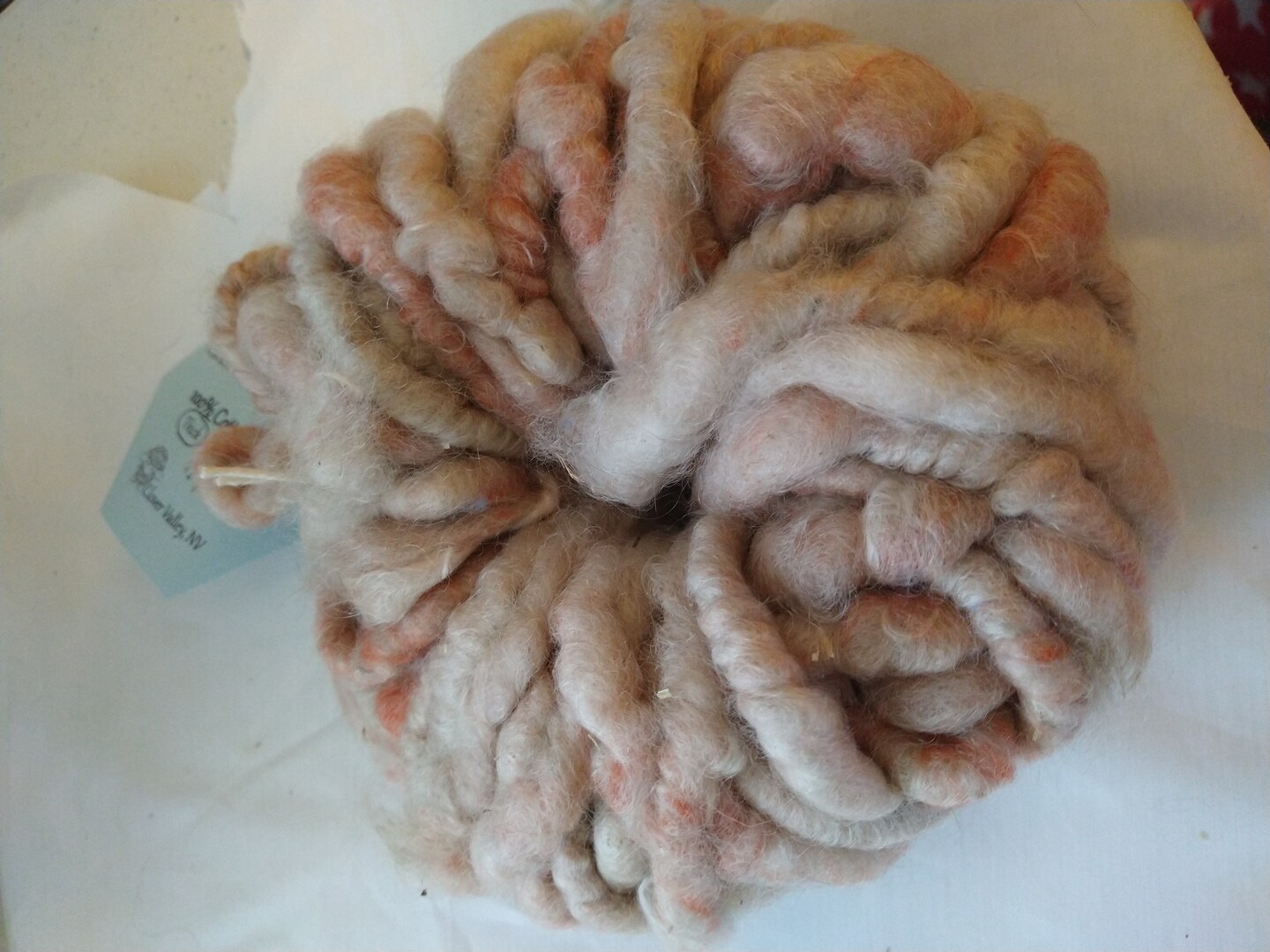 Mohair and Wool Rug Yarn Thick Cotton Core