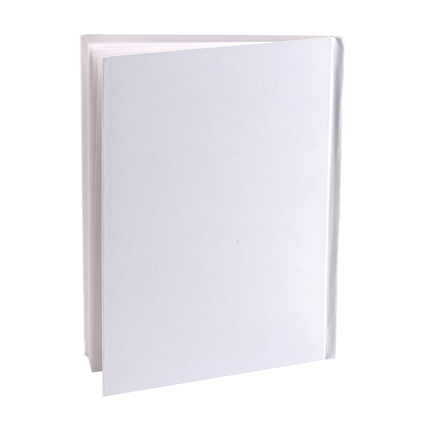 Blank Hardcover Book, White Pages, 5&#x22; x 4&#x22; Portrait, 14 Sheets/28 Pages, Pack of 12
