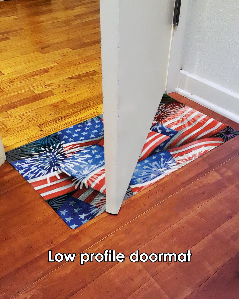 Sparkling Old Glory Door Mat (18 x 30&#x22;)