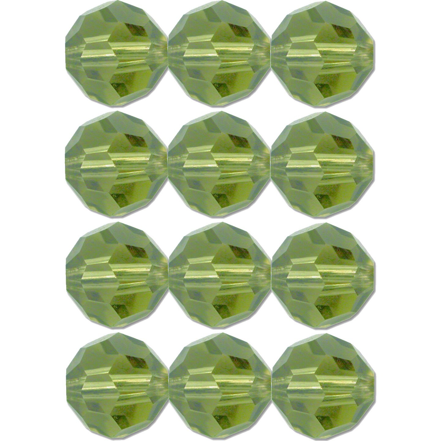 12 Khaki Round Swarovski Crystal Beads 5000 4mm New