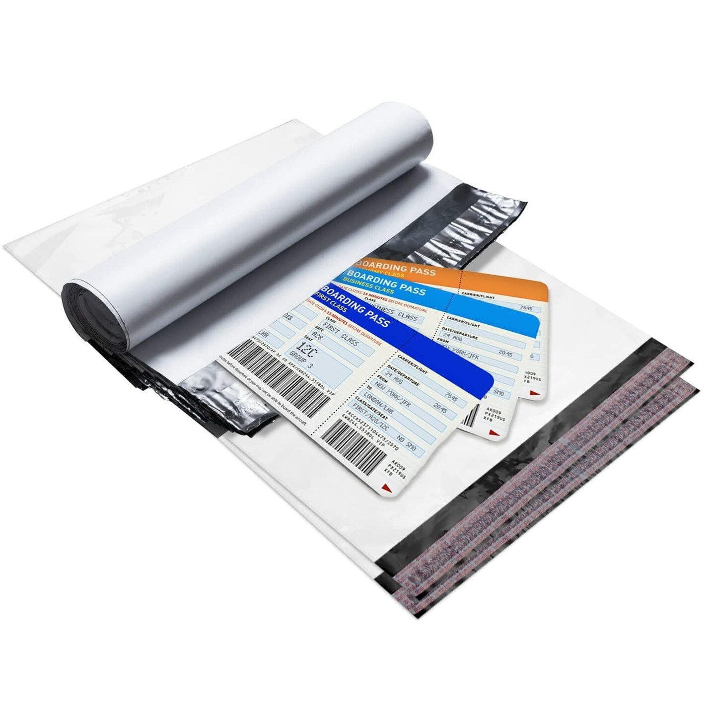 White Poly Mailers 10x13 Inch Size. Pack of 50 SelfSealing Polyethylene Mailing Envelopes. 10 x 13 Poly Mailer Bags 2 Mil Thick Waterproof Poly Shipping Bags for Clothing Books Accessories