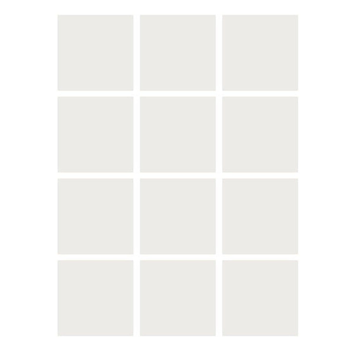 Dry Erase Stickables with Dry Erase Marker, White, 4&#x22; x 4&#x22;, 12 Per Pack, 2 Packs