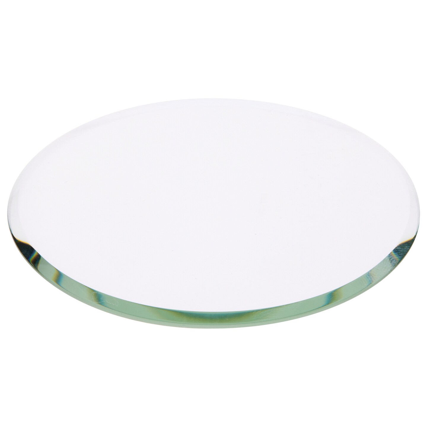 Plymor Round 3mm Beveled Clear Glass, 3.5 inch x 3.5 inch