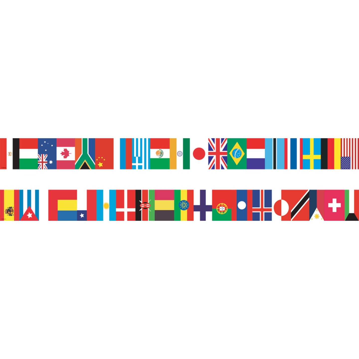 International Flags Spotlight Border&#x2122;, 36 Per Pack, 6 Packs