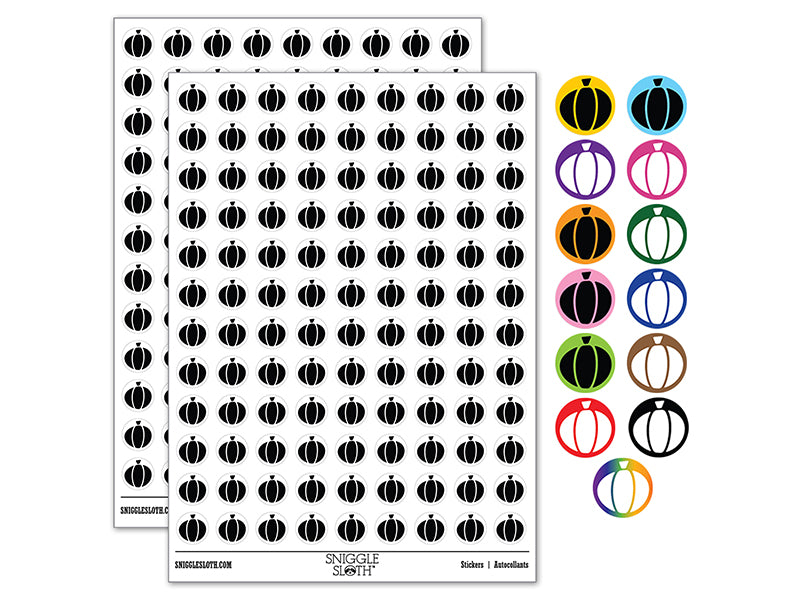 Cute Pumpkin 200+ 0.50&#x22; Round Stickers
