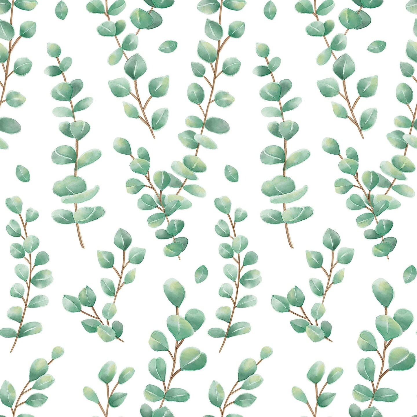 Peel and Stick Decorative Paper Roll, 17-1/2&#x22; x 10 ft, Eucalyptus