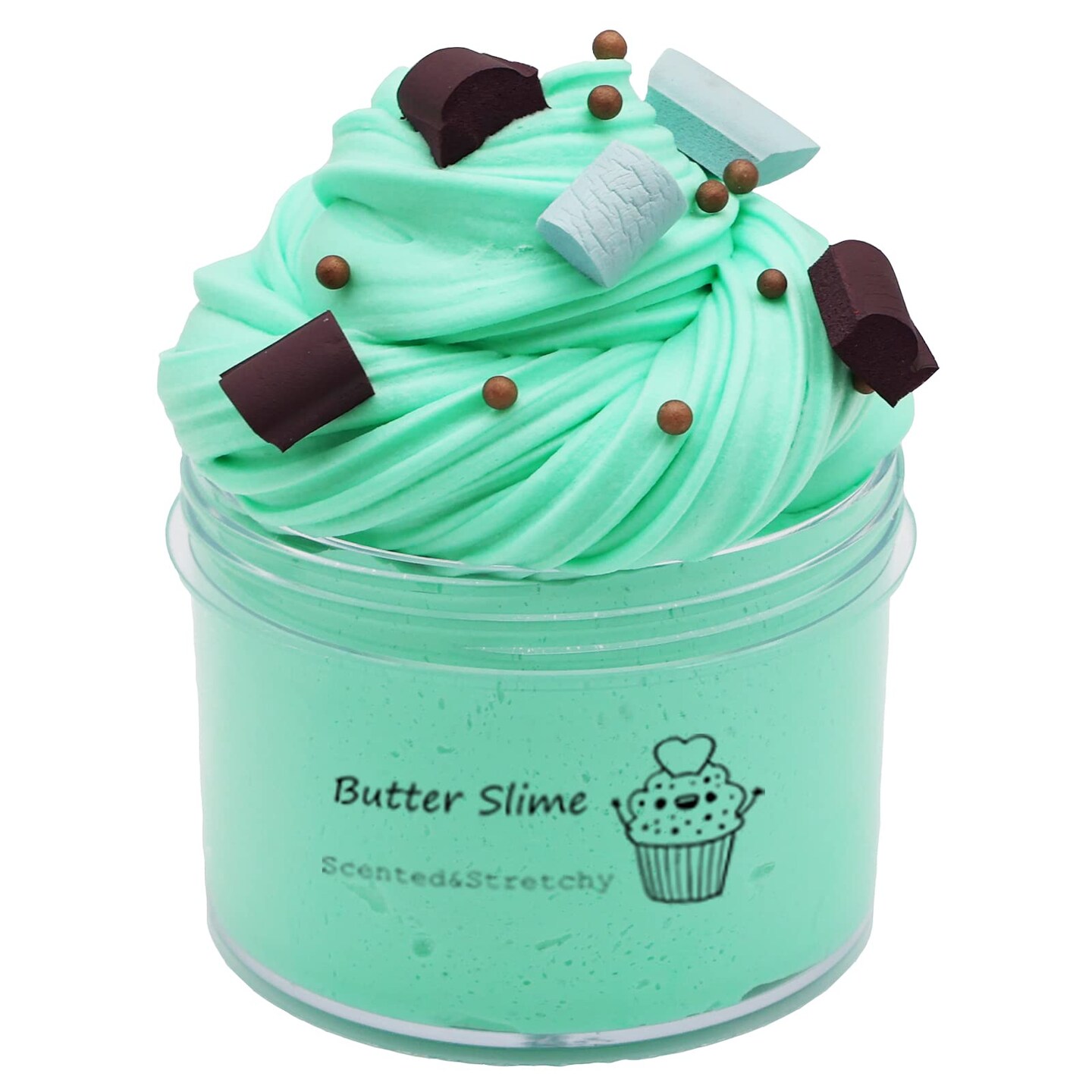 Chocolate Slime, Scented and Stretchy Clay Sludge Toy, Party Favors, Prize, School Education, Birthday Gifts for Kids Girls Boys (200ml)