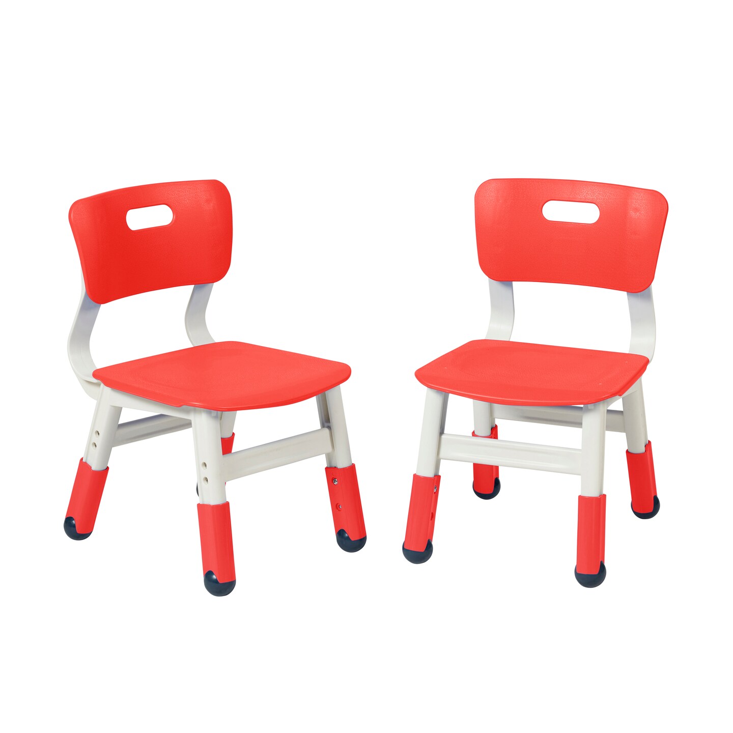 Adjustable Height Plastic Classroom Chairs, 2-Pack