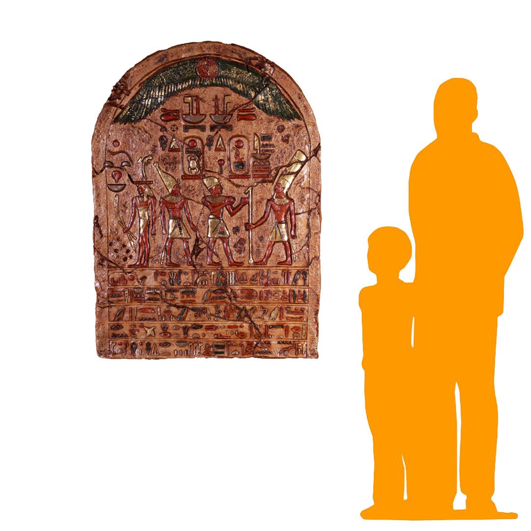 Egyptian Hieroglyphic Plaque Life Size Statue