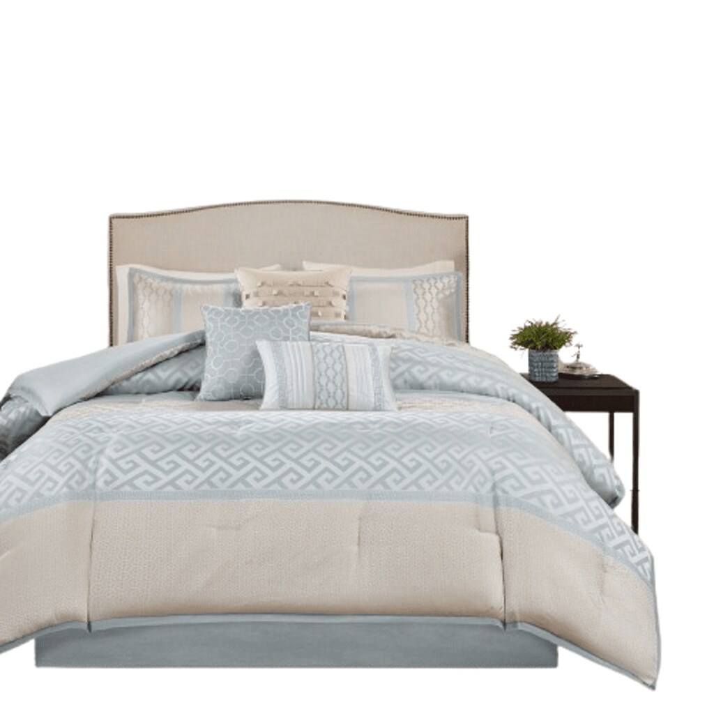 Gracie Mills Theodore 7-Piece Jacquard Comforter Set Grace-3178 Luxury Bedding