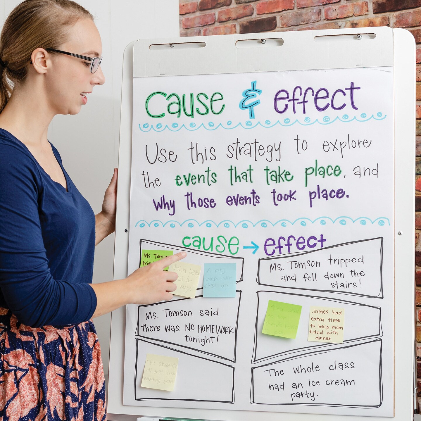 Heavy Duty Anchor Chart Paper, Non-Adhesive, White, Unruled 24&#x22; x 32&#x22;, 25 Sheets