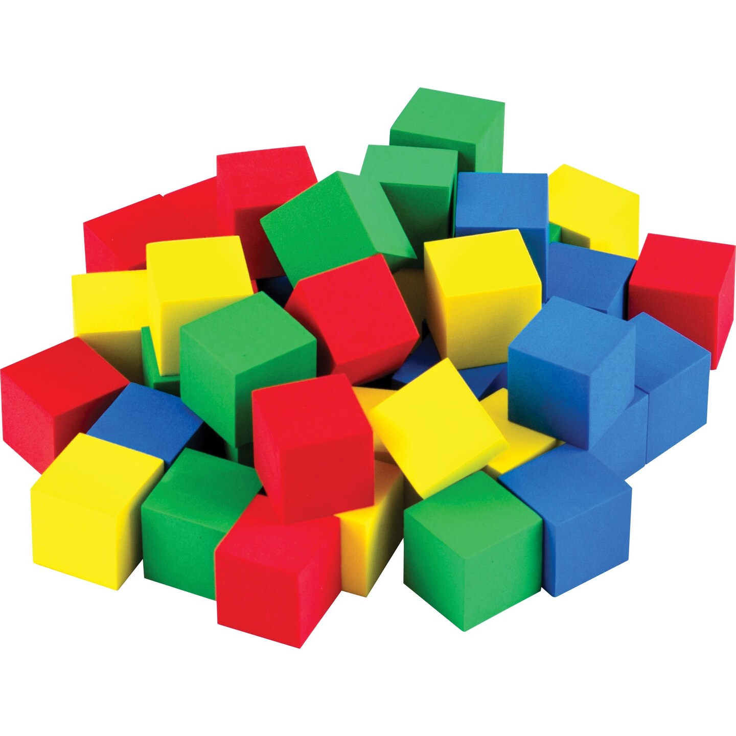 STEM Basics: Multicolor 3/4" Foam Cubes, 40 Per Pack, 3 Packs
