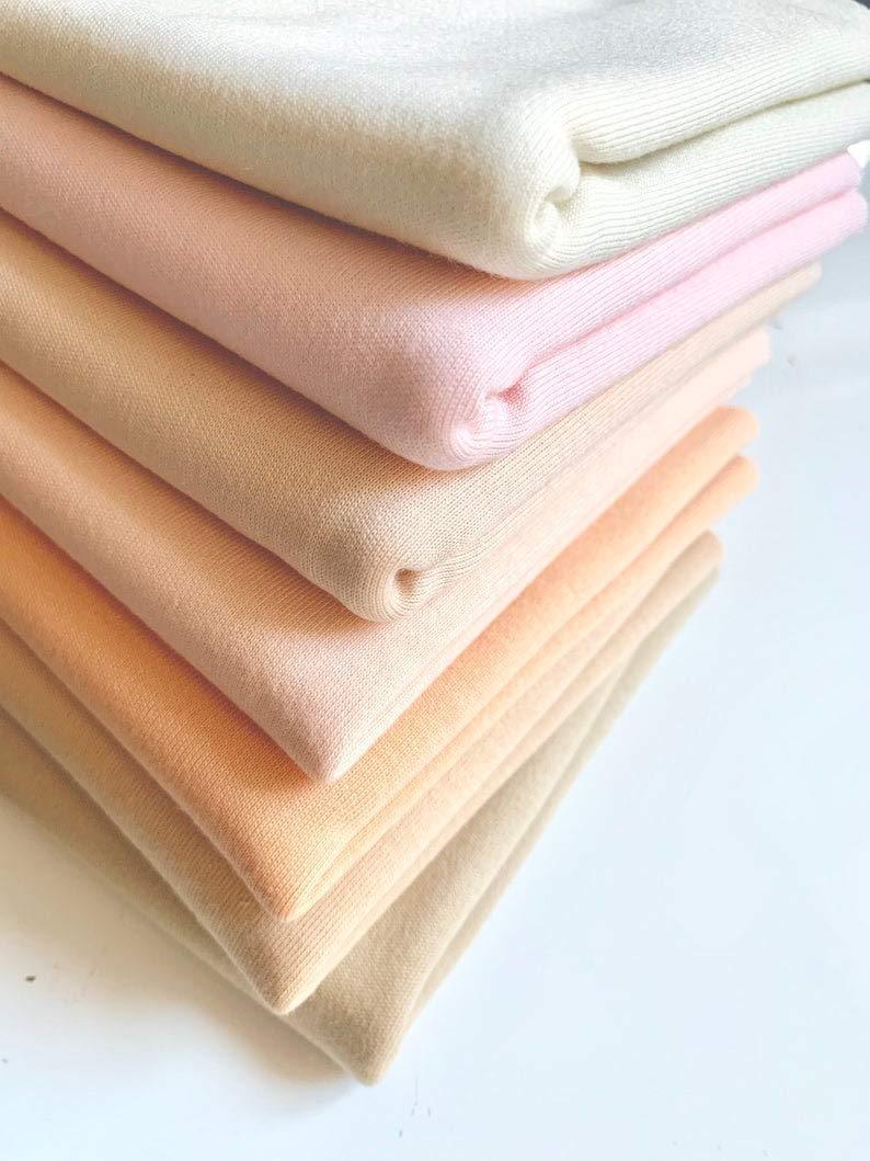 Doll Jersey Skin Coloured Fabric DIY face and Body Doll Making 25 x 80 cm (Light Beige 116)