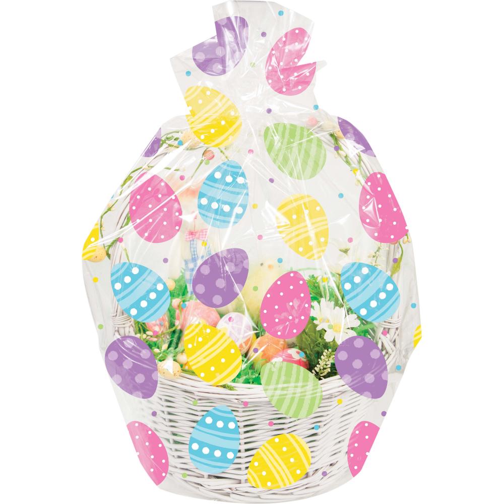 Easter Eggs Cello Basket Bag (1/Pkg)