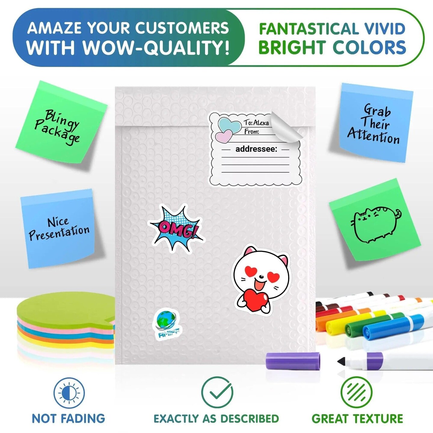 Poly Bubble Mailers 14.75 x 19 White Bubble Poly Mailers 10 Pack Waterproof Padded Shipping Bags Lightweight Padded Shipping Envelopes for Packaging Cushioning Padded Envelopes Self Seal