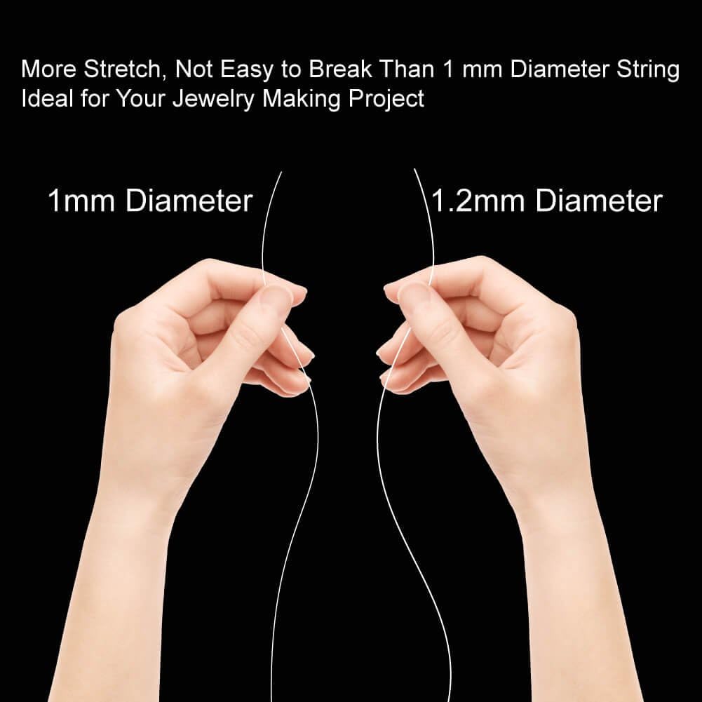 1.2mm Elastic Stretch String Cord for Jewelry Making Bracelet Beading Thread