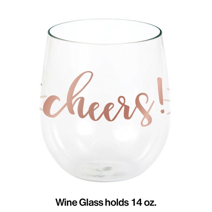 Rose&#x27; All Day 14 Oz Stemless Wine Glass
