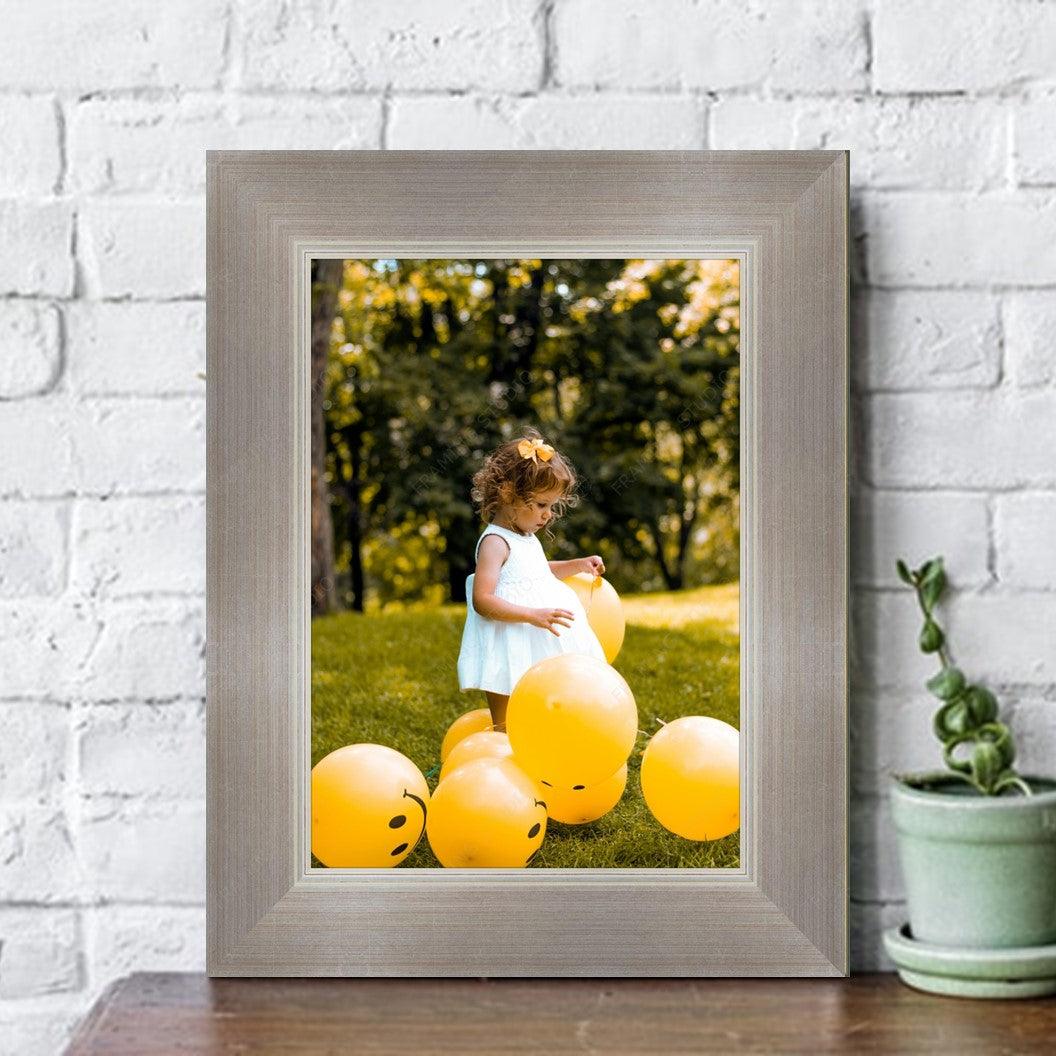 Contemporary Silver Wide Picture Frame Modern Framing
