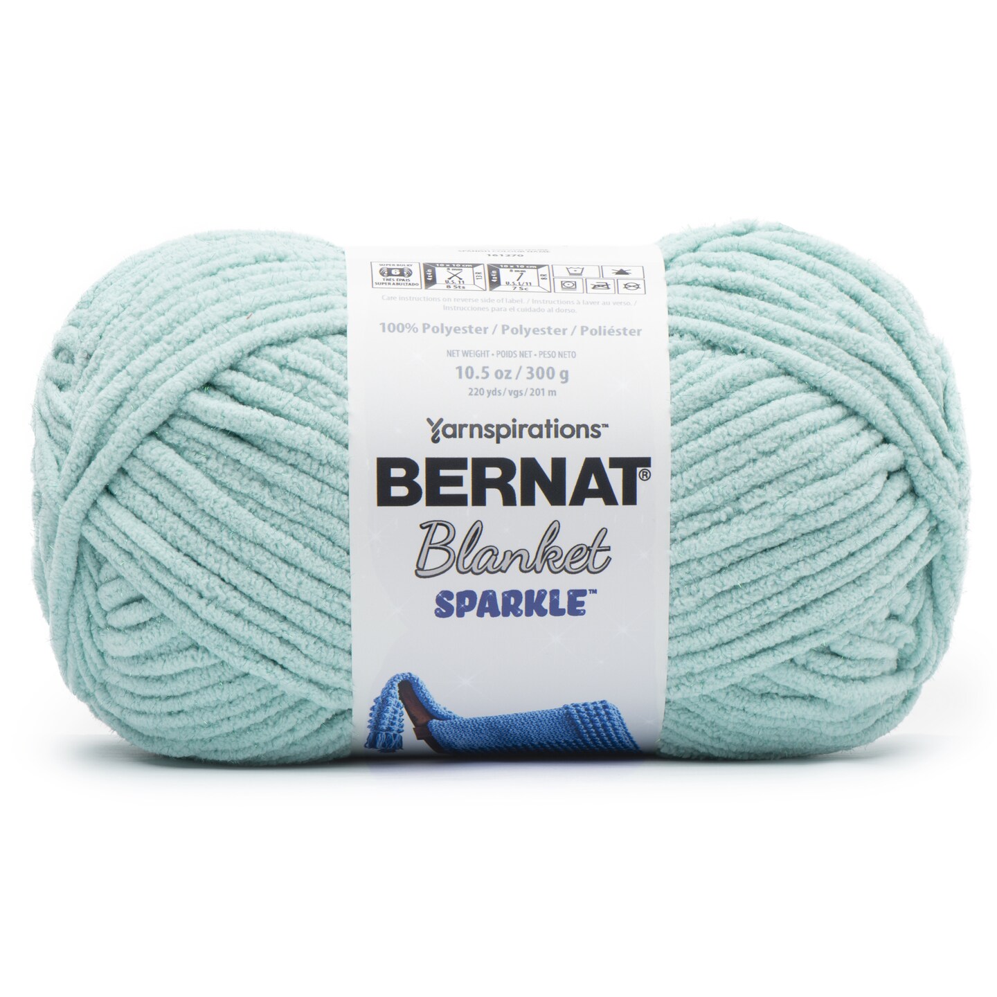 Bernat Blanket Sparkle YarnAqua Michaels