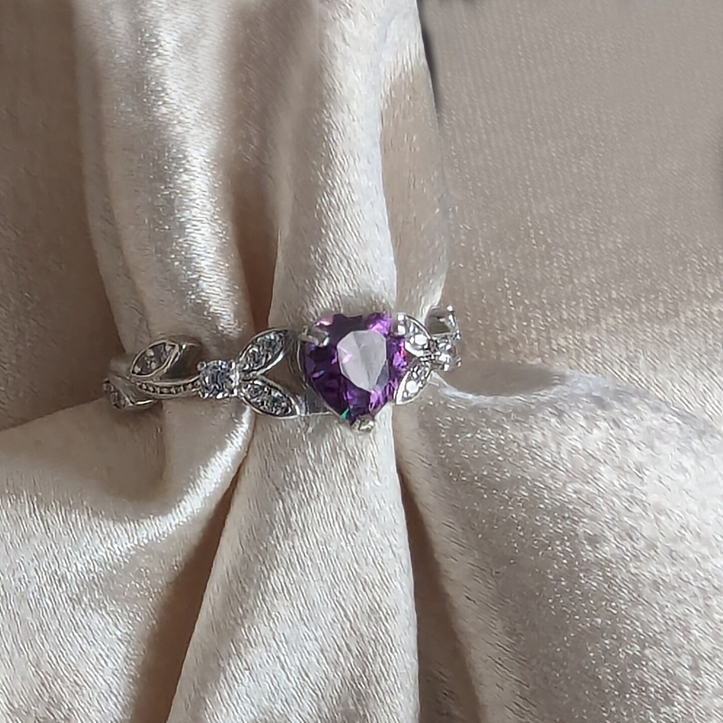 Amethyst, 925 Sterling outlet Silver Ring, SR176