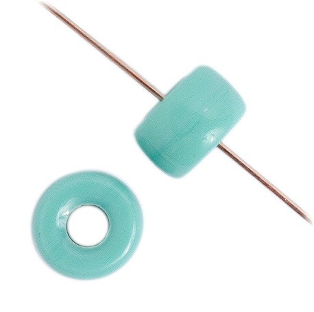 John Bead 9mm Opaque Glass Pony Beads, 100pcs