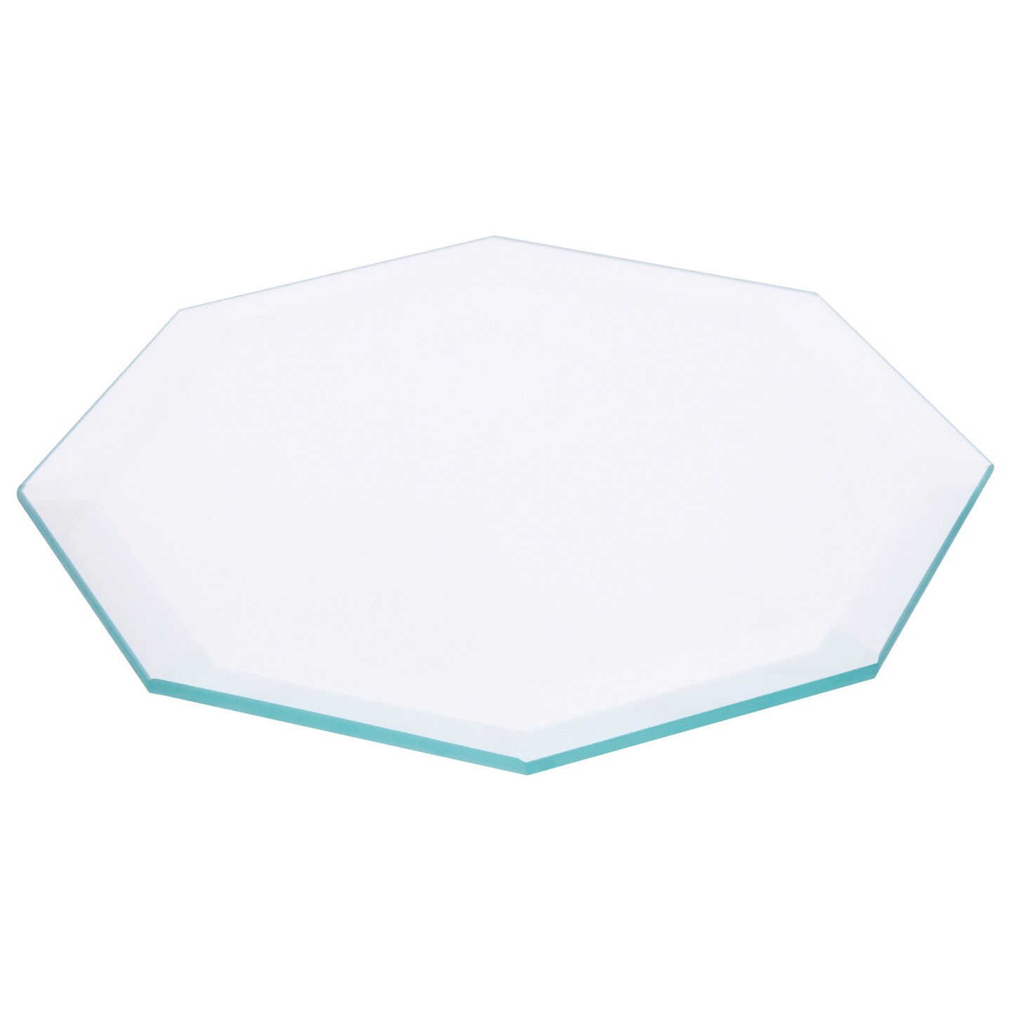 Plymor Octagon 5mm Beveled Clear Glass, 5 inch x 5 inch