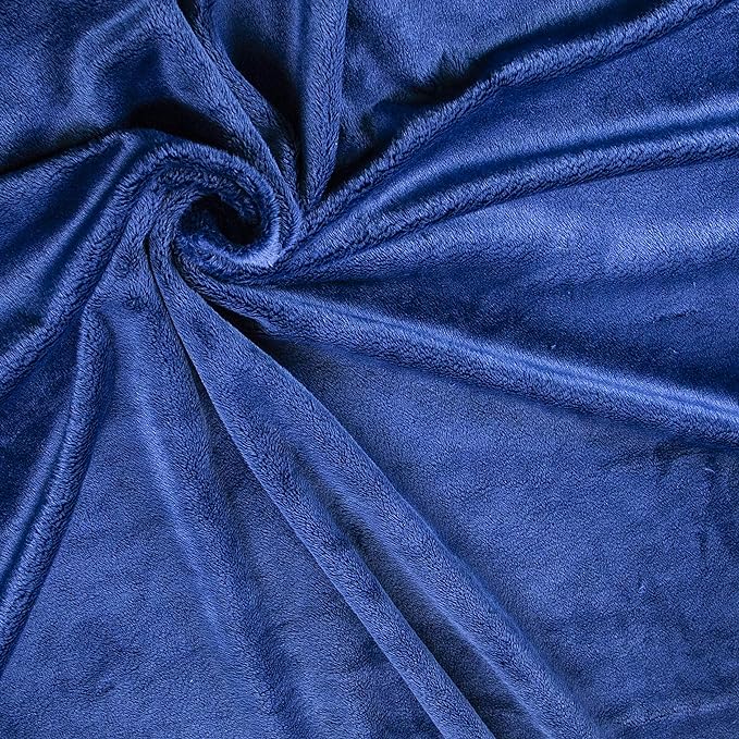 FabricLA Minky Fabric | Plain Soft Minky Fabric | 60&#x22; Inches Wide - Plain Minky Fabric by The Yard