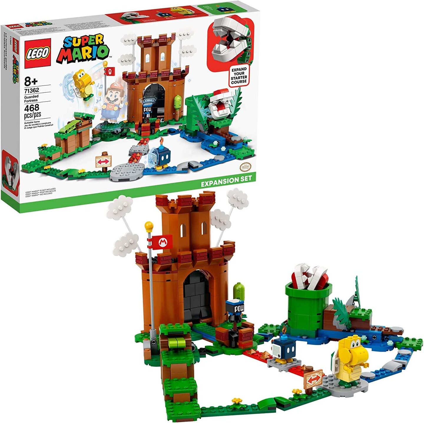 LEGO Super Mario Guarded Fortress 71362 | 468 Piece Expansion Set