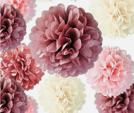Tissue Paper Pom Poms