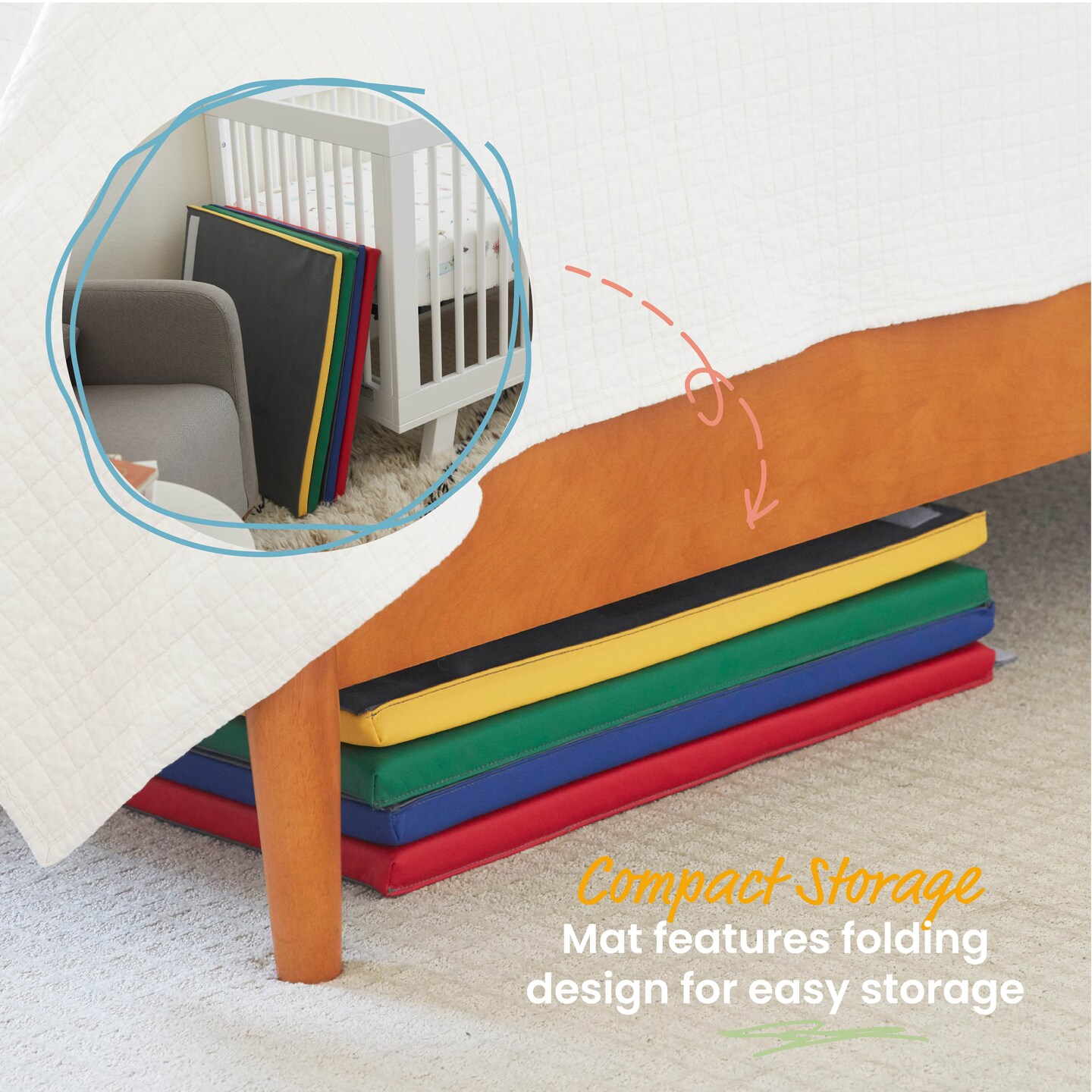 Fold-N-Go Activity Mat and Toddler Foam Block Playset