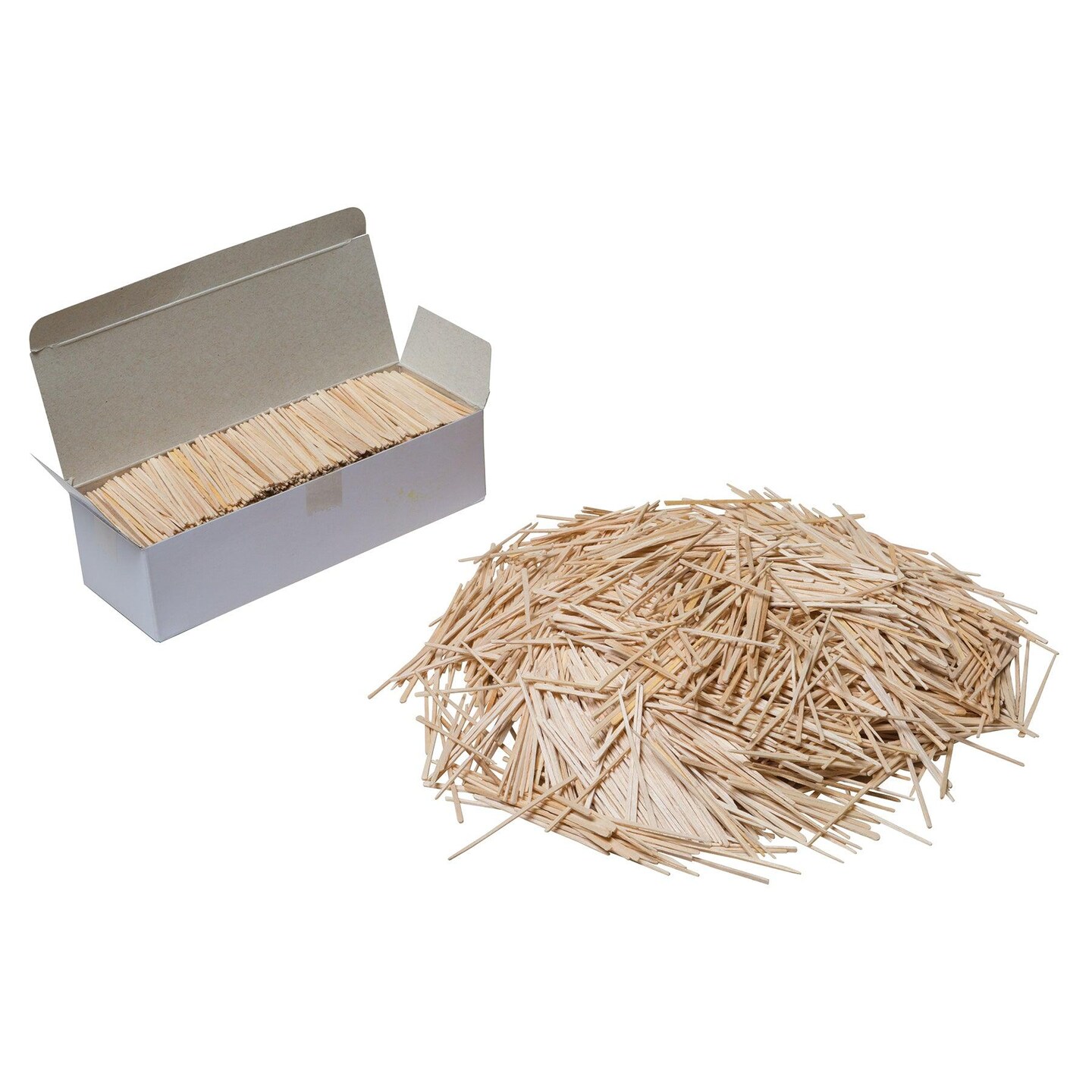 Natural Toothpicks, Flat, 2.25&#x22;, 2500 Per Pack, 6 Packs