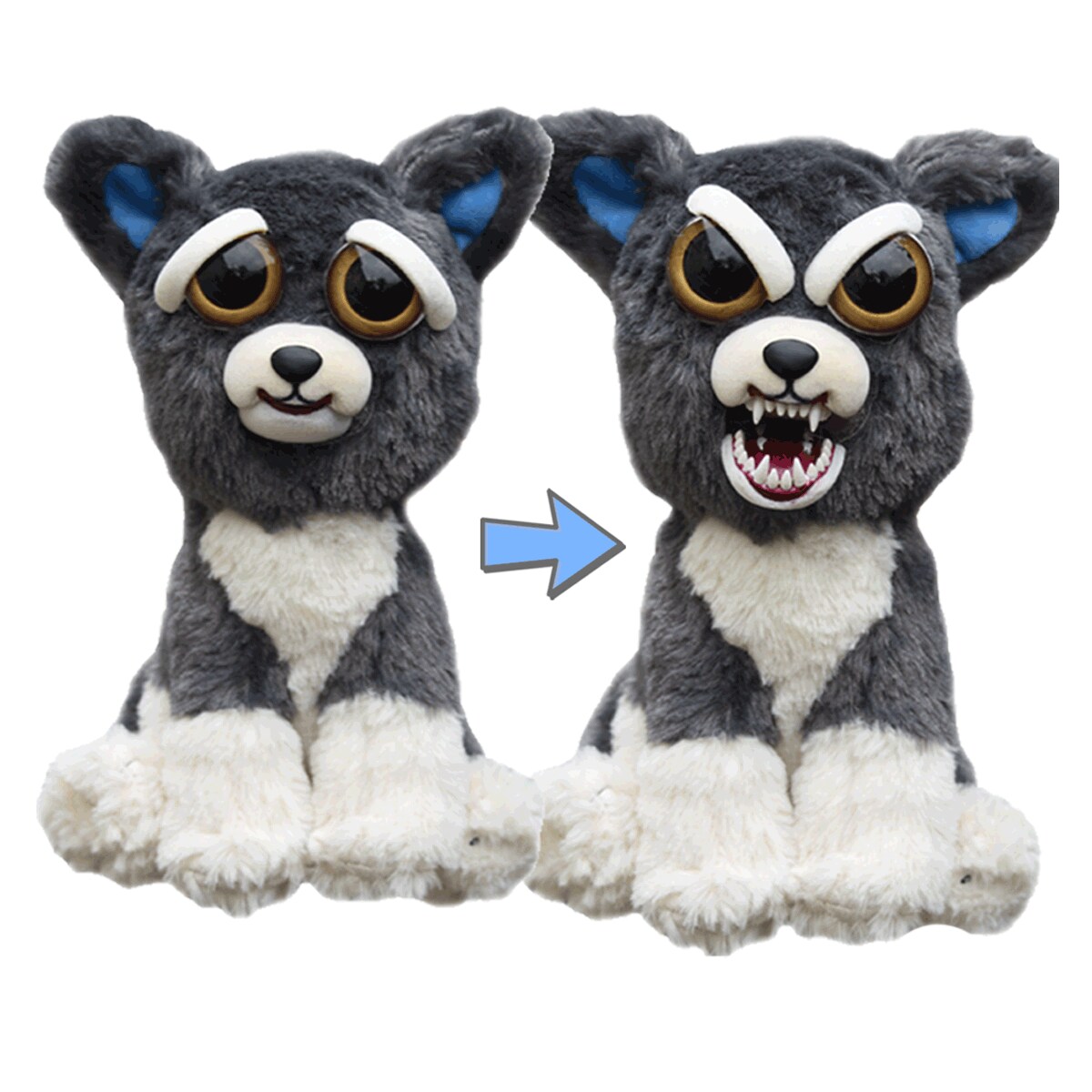 Feisty Pets Sammy Suckerpunch 8.5&#x22; Plush Dog