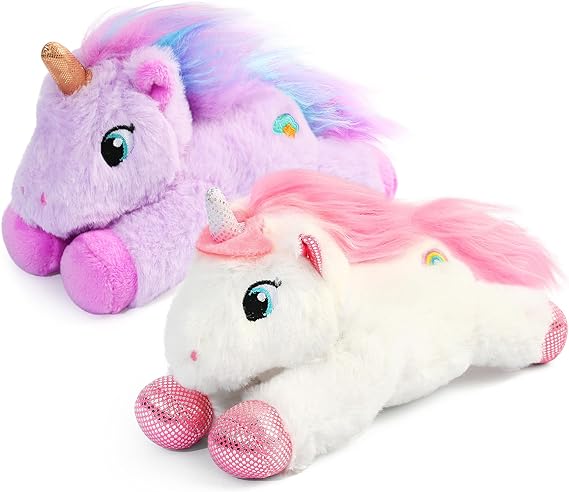 Kitcheniva 2 Pack 7&#x22; Unicorn Stuffed Animals Set Plushies