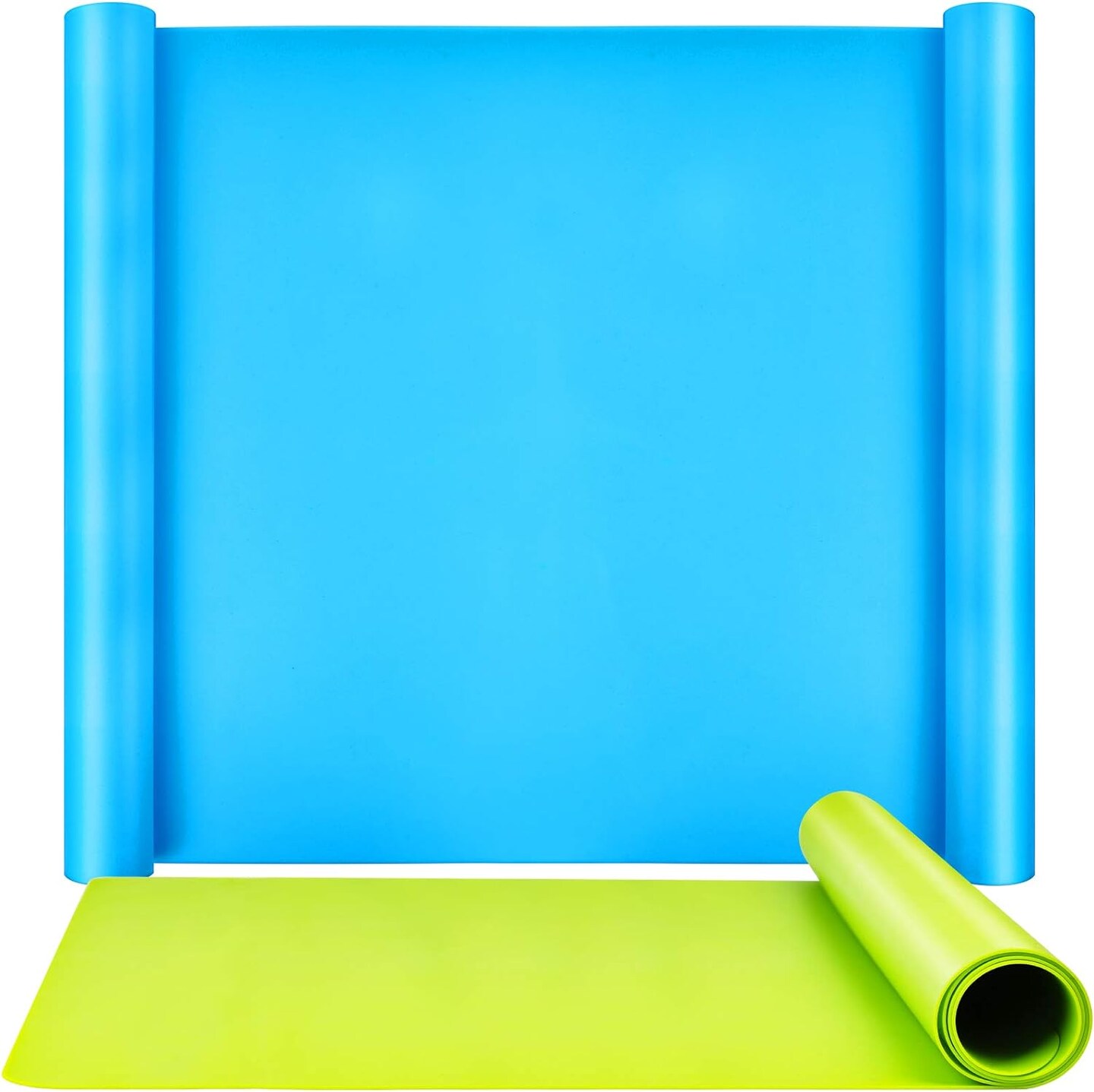 Silicone Mat for Resin Molds, 2 Pack 59.5 x 49.5 cm Large Silicone Mats for Crafts, Thick Nonstick Silicone Craft Mats for Resin Molds, Silicone Mats for DIY Crafts, Silicone Painting Clay Mat