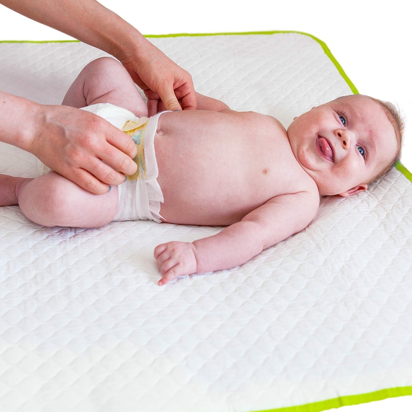 Portable Changing Pad for Home &#x26; Travel   Biggest Reusable Waterproof Changing Mat Extra Large Size 25.5&#x201D;x31.5&#x201D;   Reinforced Double Seams   Change Diaper On The Go   Unisex Boys &#x26; Girls   Storage Bag