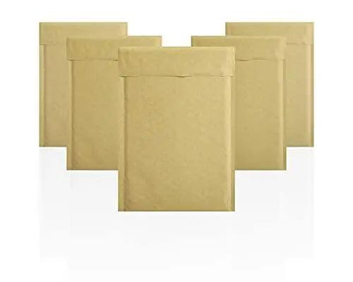 Pack of 50 Natural Brown Bubble Mailers 4 x 7 Kraft Paper Cushion Padded Envelopes 4x7 Shipping Bags with Peel and Seal for Mailing Packing and Packaging Supplies Pouch Bags with Cushioning