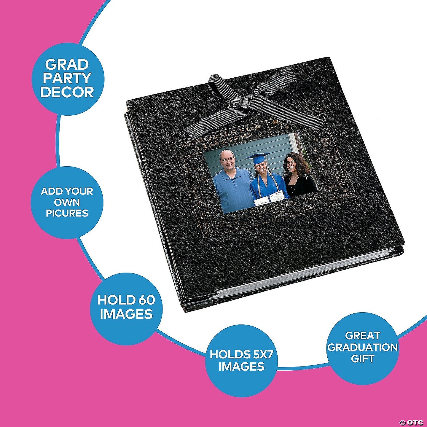 Deluxe Graduation Memories for a Lifetime Black Cardboard Photo Album | MINA&#xAE;
