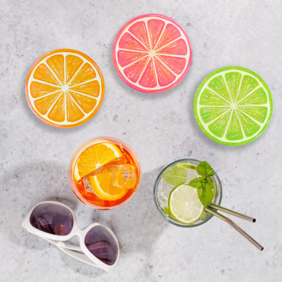 Make Citrus Coasters For Summer With Cupixel's Smart Trace Technology