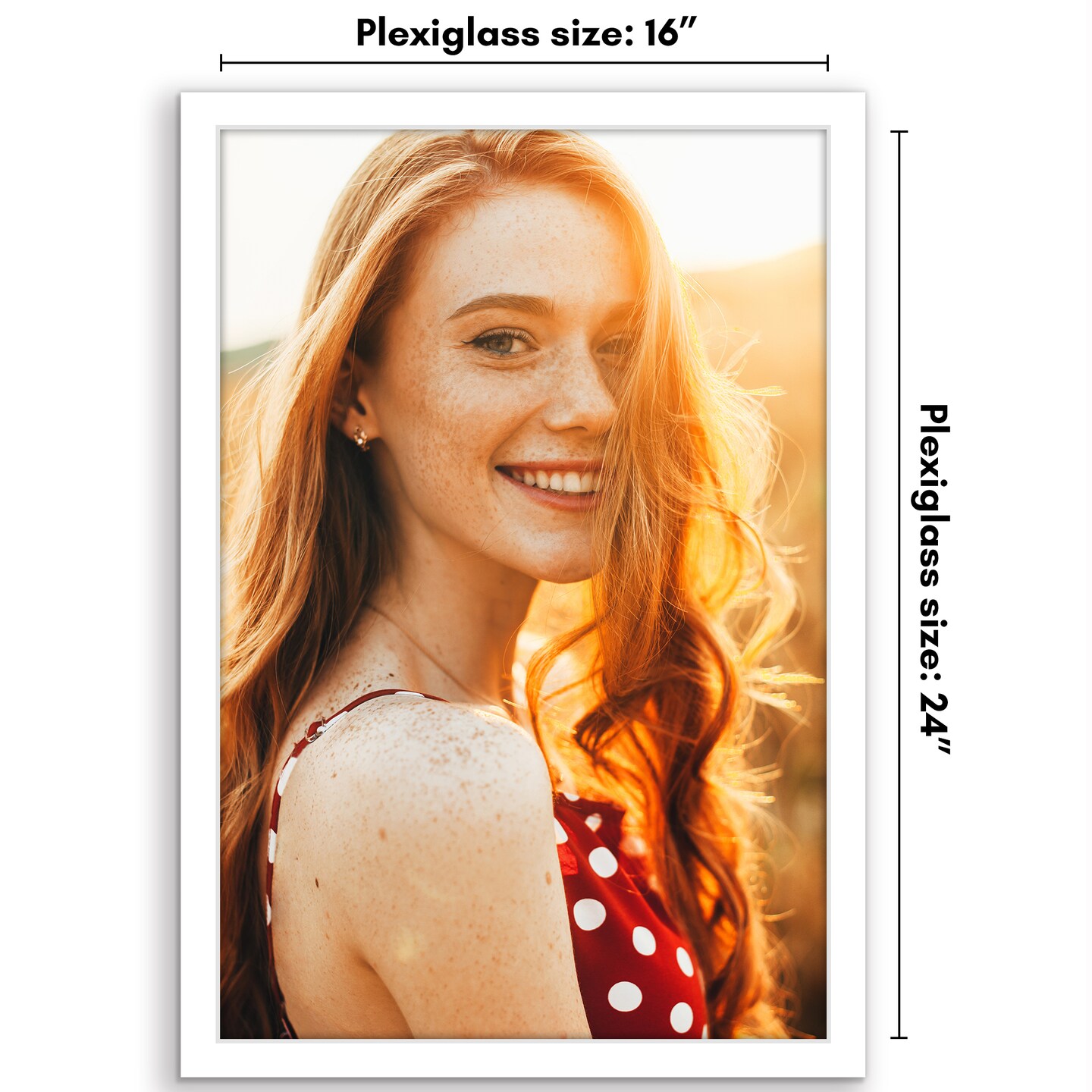 Americanflat Poster Frame - Large Picture Frame for Displaying Posters, Photos and Artwork - Polished Plexiglass Cover - Hanging Hardware for Horizontal and Vertical Display