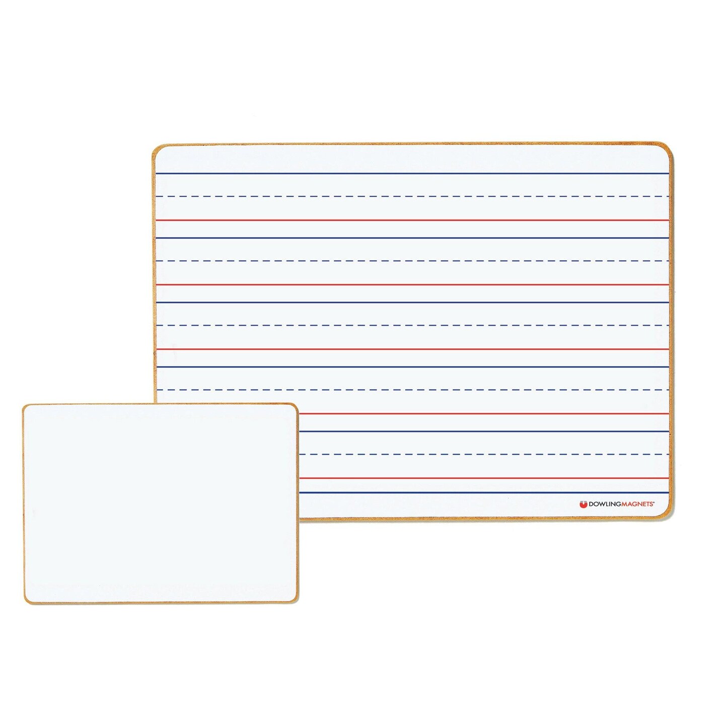 Double-sided Magnetic Dry-Erase Board, Line-Ruled/Blank, Pack of 6