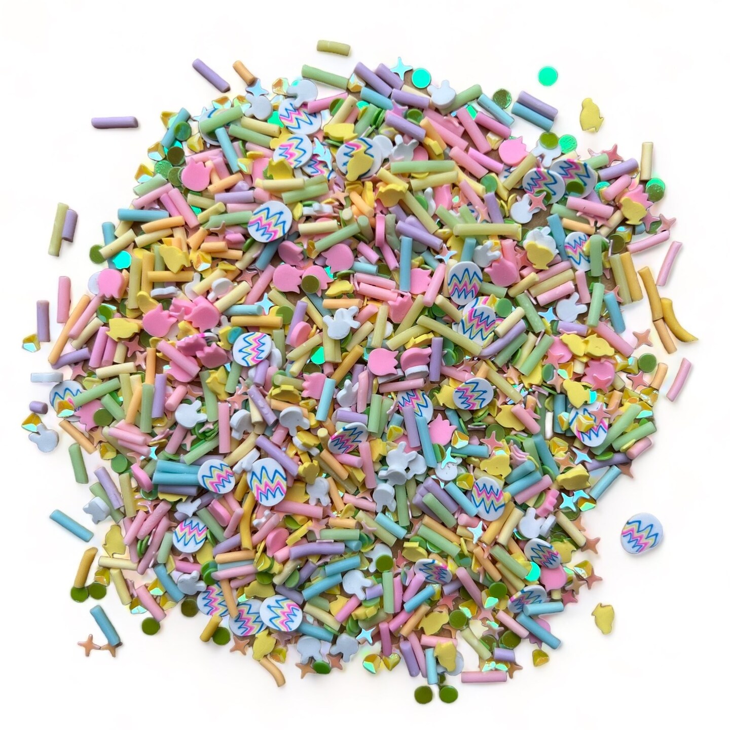 Buttons Galore Sprinkletz DIY Craft Embellishment Polymer Clay Pieces For Slime & Crafts 36 Grams - 3 Packs of Easter Cheer